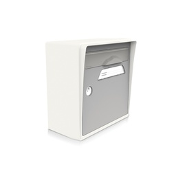 Compacte blanc -porte gris souris