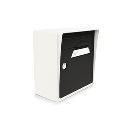 Compacte blanc-porte noire