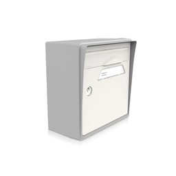 Compacte gris souris-porte blanche