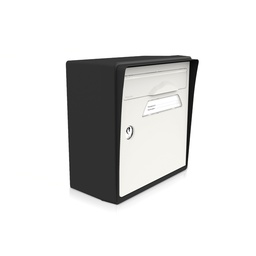 Compacte noire -porte blanche