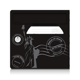 Porte avant décorée "New York"
