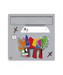 Porte avant décorée -artiste- "Vache de coeur" [VanLuc]