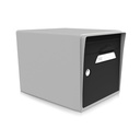 BAL 1 face - gris souris-porte noire